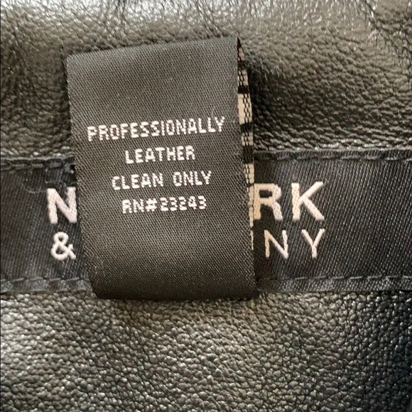 New York & Co Genuine Leather Jacket, Large - Picture 6 of 6